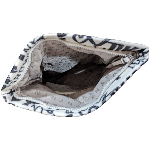 DKNY Graffiti x Punk x Streetwear Tilly Medium Foldover Backpack White/Black NWT - Picture 8 of 9